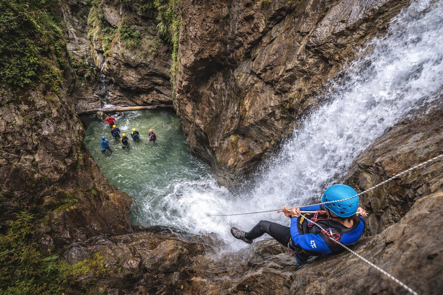 Canyoning dans les cascades de la Tarentaise