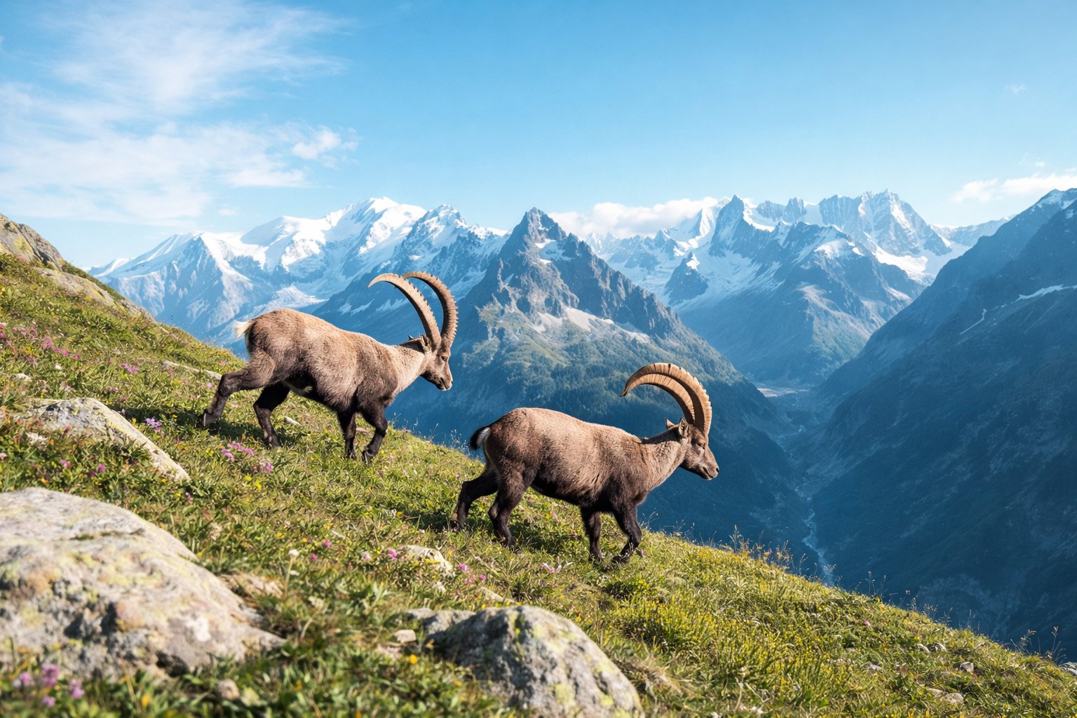 Observer bouquetins marmottes