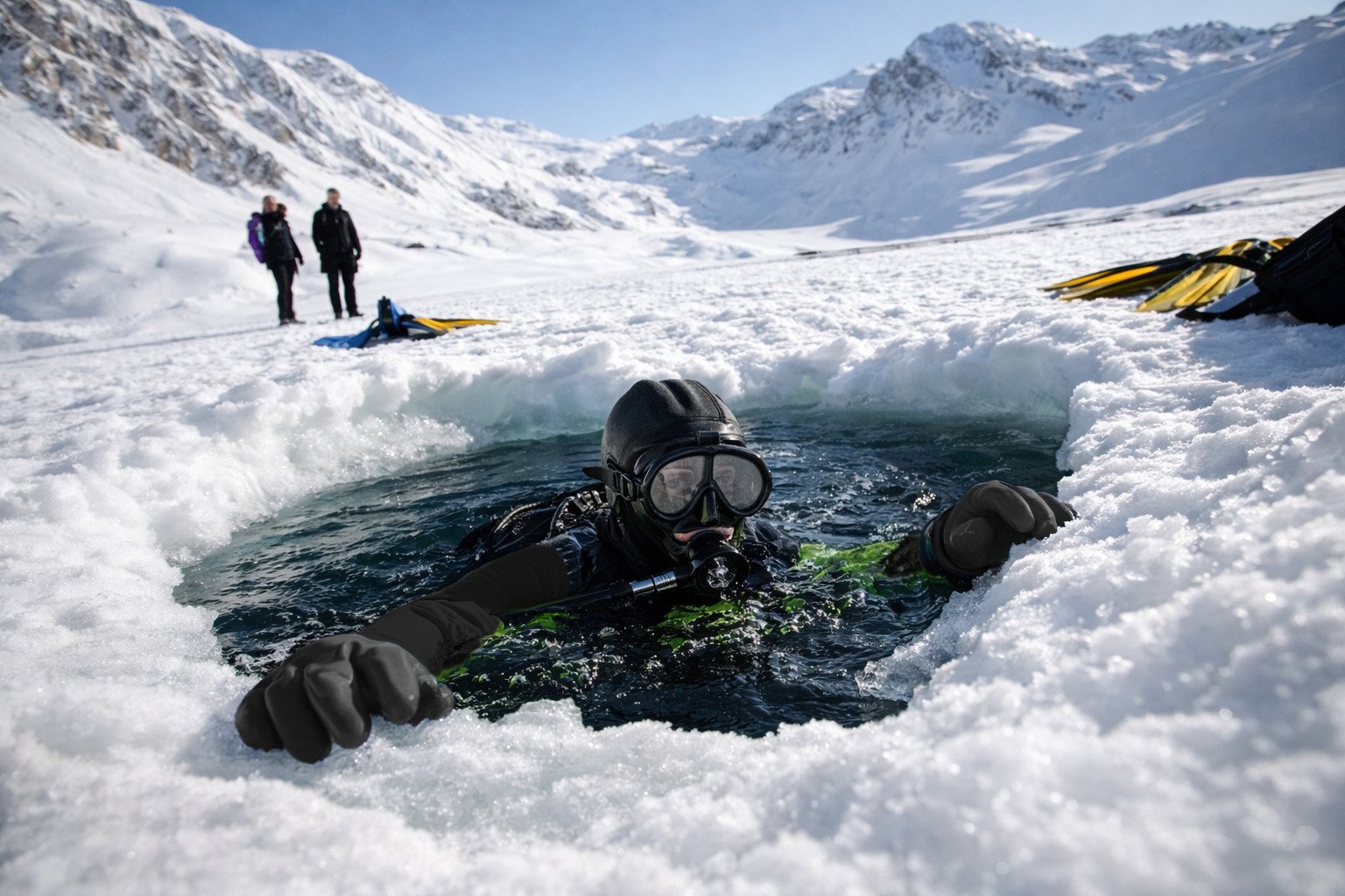 Sécurité plongée sous glace Vanoise