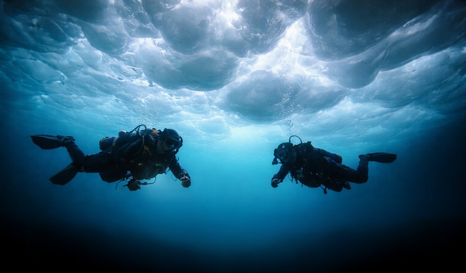 Plongée sous glace à Val Cenis