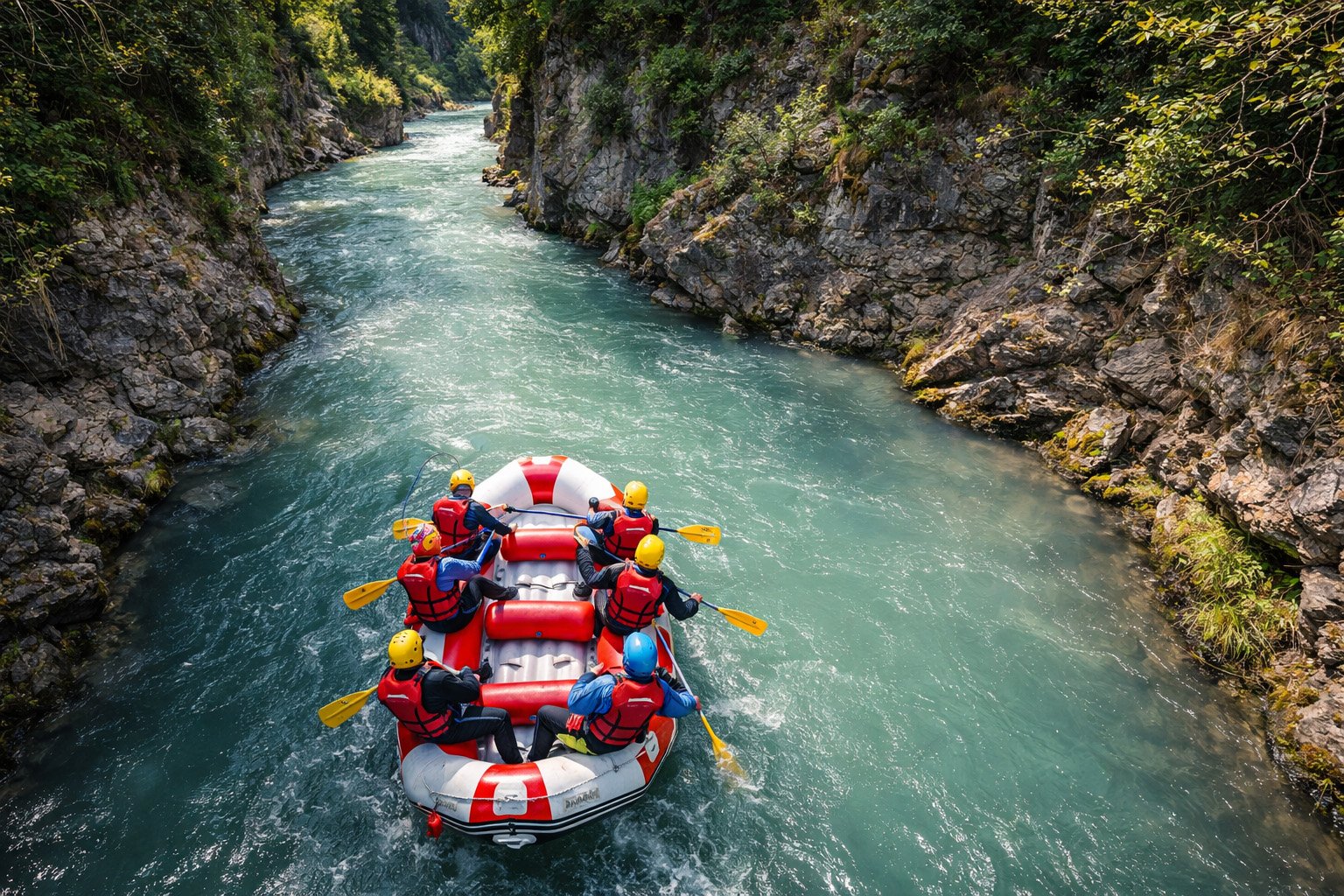 Rafting sur les torrents alpins de la Vanoise